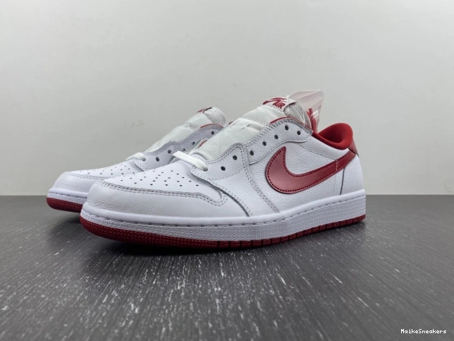 MaikeSneakers 1 Varsity White 705329-101 Jordan Low Red Retro 0711